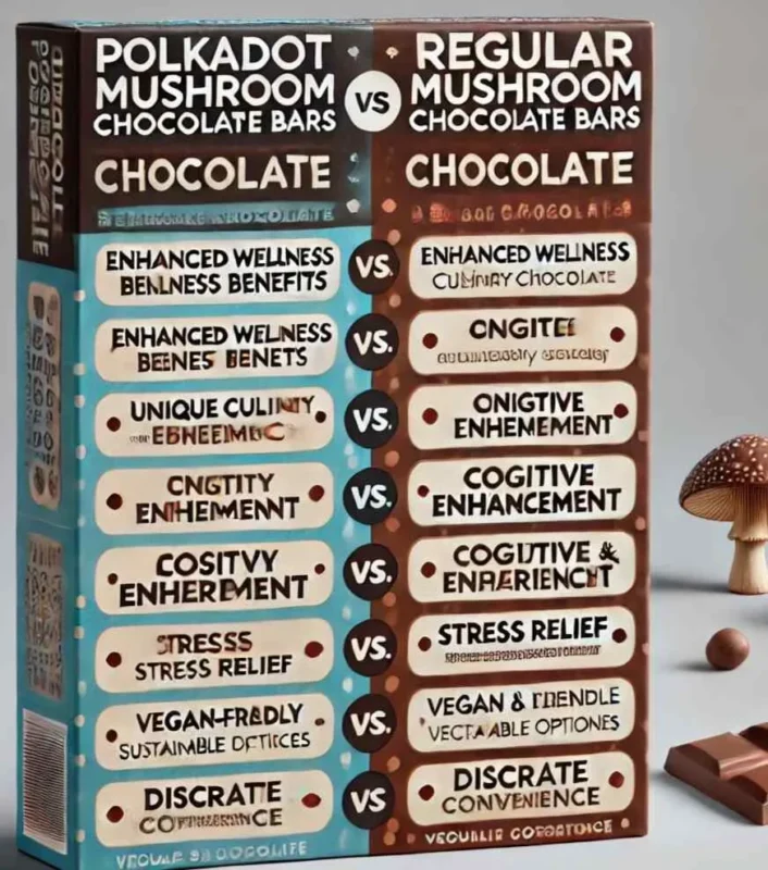 Why Choose Polkadot Mushroom Chocolate Bars Over Regular Chocolate