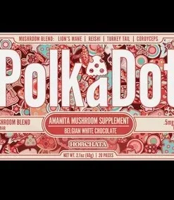 PolkaDot Horchata Mushroom Chocolate Bar